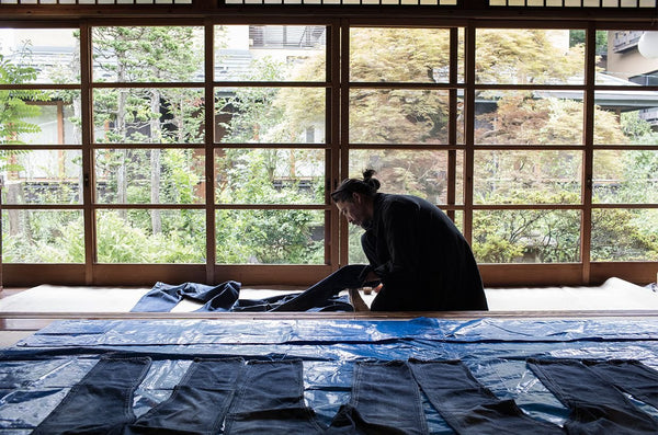 Hiroki Nakamura finishing jeans image by visvim