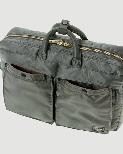 Porter Yoshida – Tanker 3Way Document Bag Sage Green – Tenue de Nîmes
