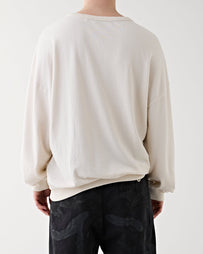 Applied Art Forms NM1-3 Structured Sweater Ecru Sweater Men