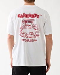 Carhartt WIP S/S Fast Food T-shirt White/Red T-shirt S/S Men