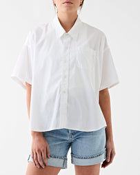 Denimist S/S Button Down Shirt White Shirt S/S Women