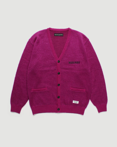 Wacko Maria – Mohair Cardigan (Type-2) Magenta – Tenue de Nîmes