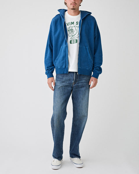 Visvim – Jumbo SB Hoodie Lt. Indigo F.Z. – Tenue de Nîmes