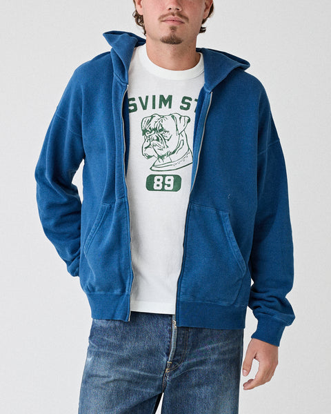 Visvim – Jumbo SB Hoodie Lt. Indigo F.Z. – Tenue de Nîmes