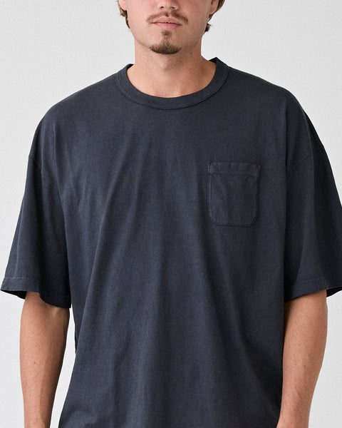 Visvim – Mondo Tee Damaged Black – Tenue de Nîmes