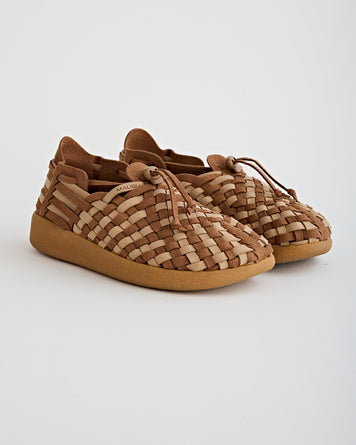 Malibu Sandals Latigo Suede Vegan Leather Beige/Walnut/Tan Shoes Leather Unisex