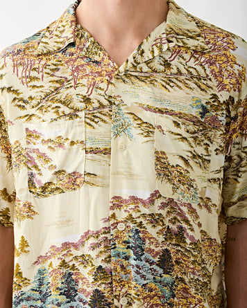 OrSlow Hawaiian Shirt Yellow Shirts S/S Men