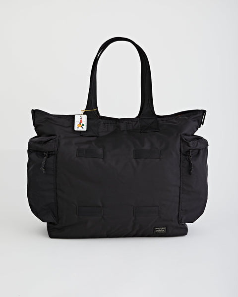 Porter Yoshida – Force 2Way Tote Bag Black – Tenue de Nîmes