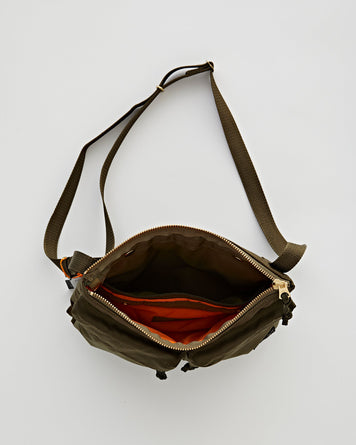 Porter Yoshida Force Shoulder Bag Olive Drab (Small) Bags Unisex