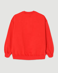 RE/DONE Oversized Crewneck Sweatshirt Cherry Sweater Women