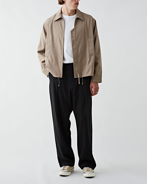 Single Blouson Jacket Beige