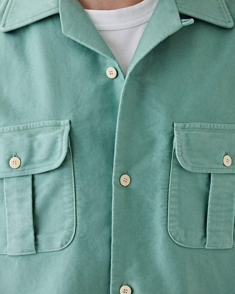 Keesey G.S. Shirt L/S Moleskin Light Green