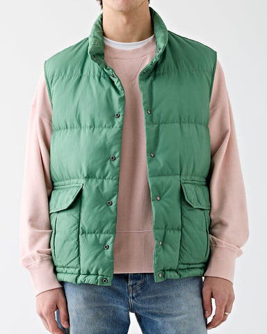 Visvim – Ulmer Down Vest Green – Tenue de Nîmes