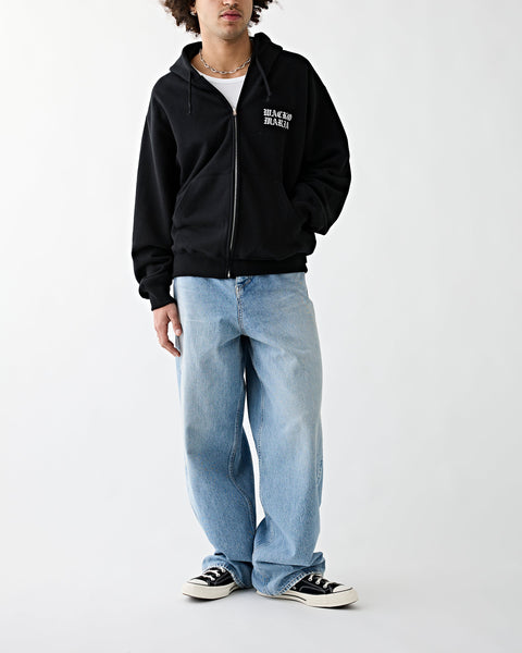 Wacko Maria – Heavy Weight Full-Zip Hooded Sweatshirt Black