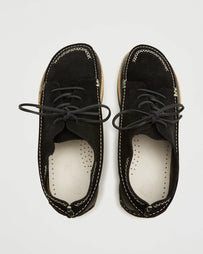 Yogi Footwear Yogi x Universal Works Finn Black/Khaki Suede/Tumbled Leather Shoes Leather Men