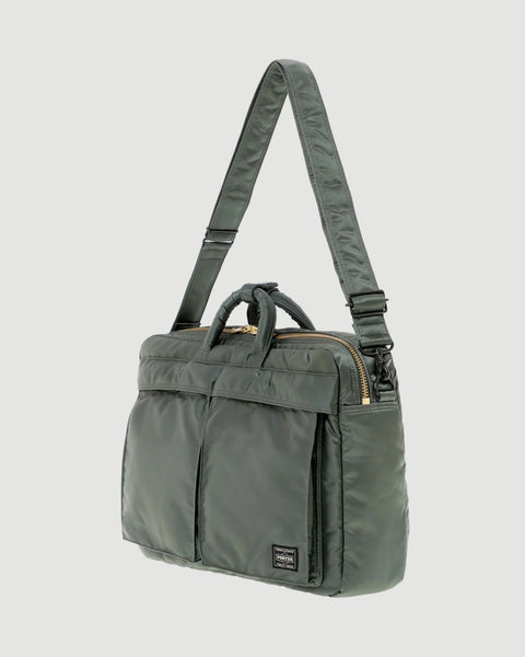 Porter Yoshida – Tanker 3Way Document Bag Sage Green – Tenue de Nîmes