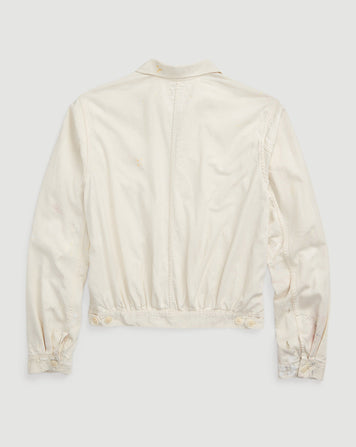 RRL Mathieu Unlined Work Jacket Paint Splatter/Off White JKT Short Men