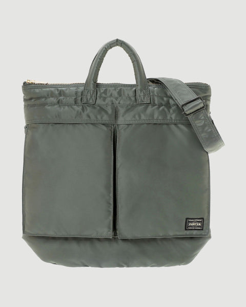 PORTER: PX Tanker 2Way Helmet Bag L (Silver Gray) | DSMG E-SHOP