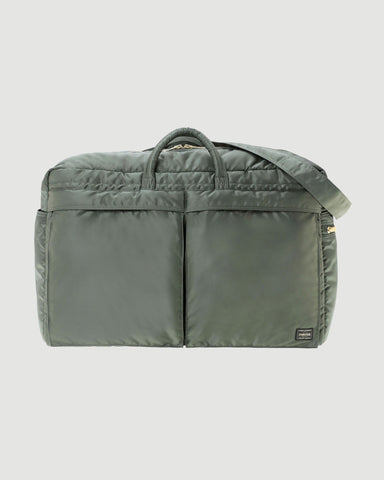 Porter Yoshida – Tanker 2Way Duffle Bag (L) Sage Green – Tenue de