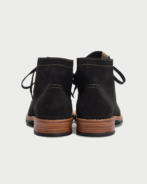 靴 visvim BRIGADIER BOOTS-FOLK Visvim – Brigadier Boots Folk Black Suede – Tenue de Nîmes
