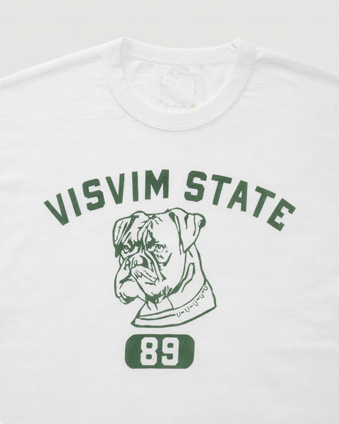 Visvim – Jumbo Tee 89 Damaged White – Tenue de Nîmes
