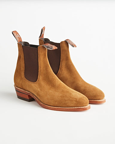 R.M. WILLIAMS BOOTS LADY YEARLING D SUEDE EUCALYPTUS