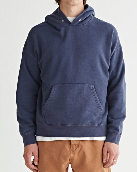 Visvim – Jumbo SB Hoodie P.O (U.D.) Navy – Tenue de Nîmes