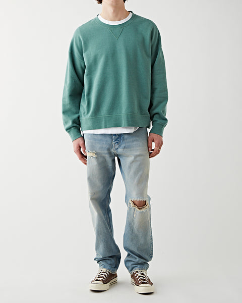 Visvim – Jumbo SB Sweat L/S (V.D.) Green – Tenue de Nîmes