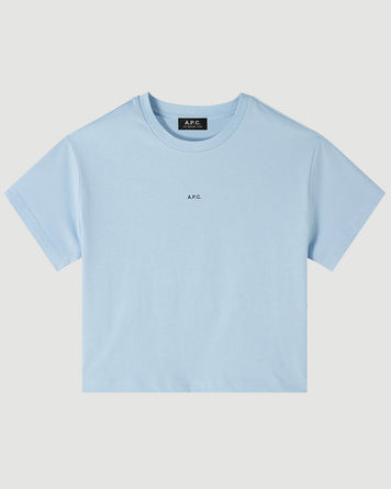 A.P.C. T-Shirt Jen Color Light Blue WOMEN T-SHIRTS