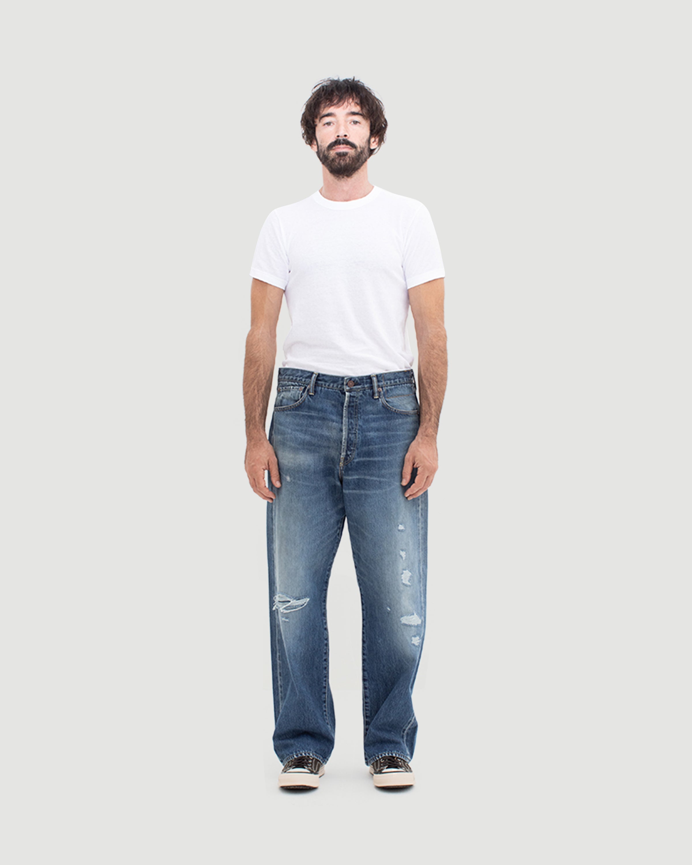 パンツ visvim SOCIAL SCULPTURE 01R W32L30 SOCIAL SCULPTURE 00 DAMAGED-40
