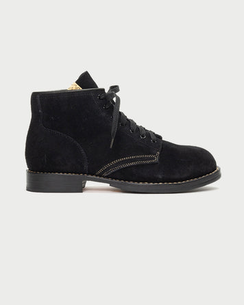 Visvim Brigadier Folk Boots Black Suede Shoes Leather Men