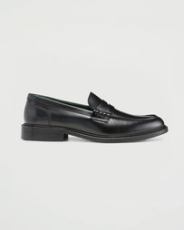 VINNY's Townee Penny Loafer Black Shoes Leather Unisex
