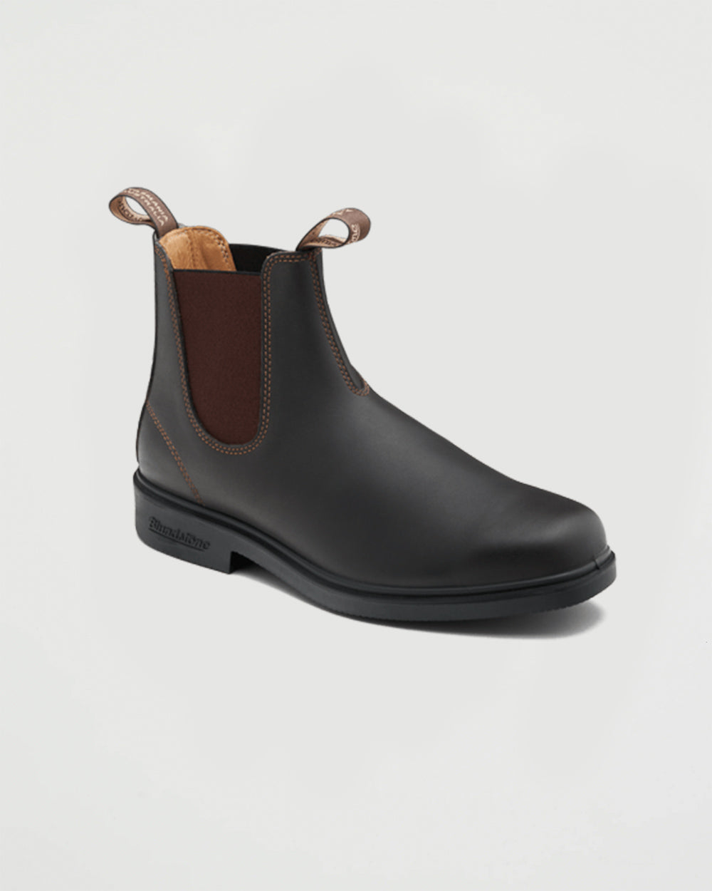 blundstone dress stout brown Stout Brown Premium Leather Chelsea Boots, Men's Originals 500