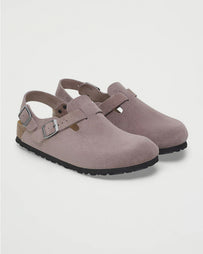 Birkenstock Tokio II Suede Faded Purple Shoes Leather Unisex