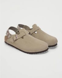 Birkenstock Tokio II Suede Taupe Shoes Leather Unisex