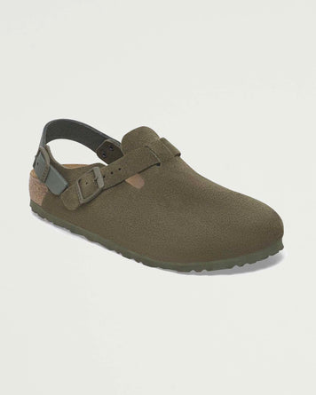 Birkenstock Tokio II Suede Thyme Shoes Leather Unisex