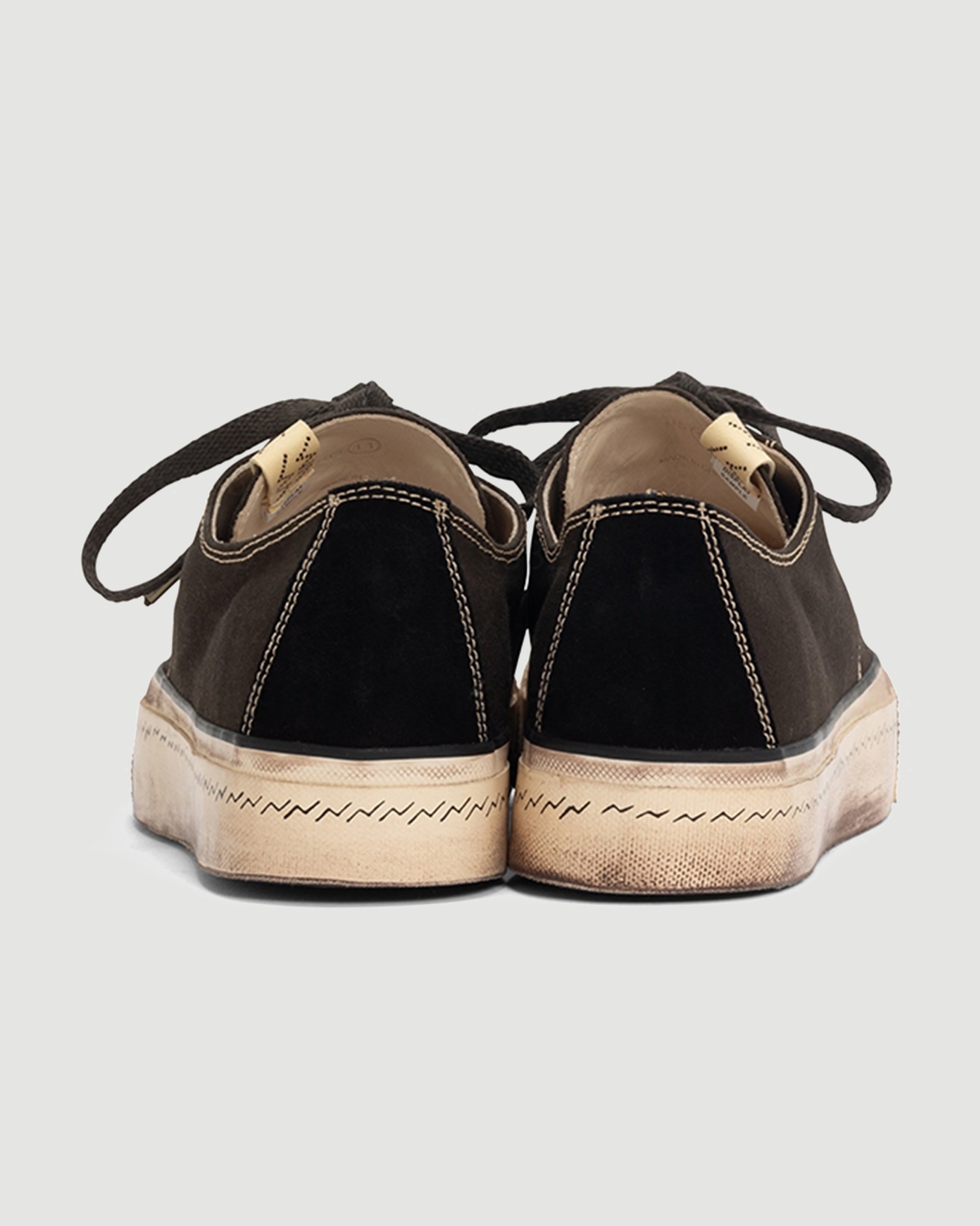 VISVIM SKAGWAY LO G．PATTEN キャンバス スニーカー Visvim – Skagway Lo G.Patten Black – Tenue de Nîmes タレントカード
