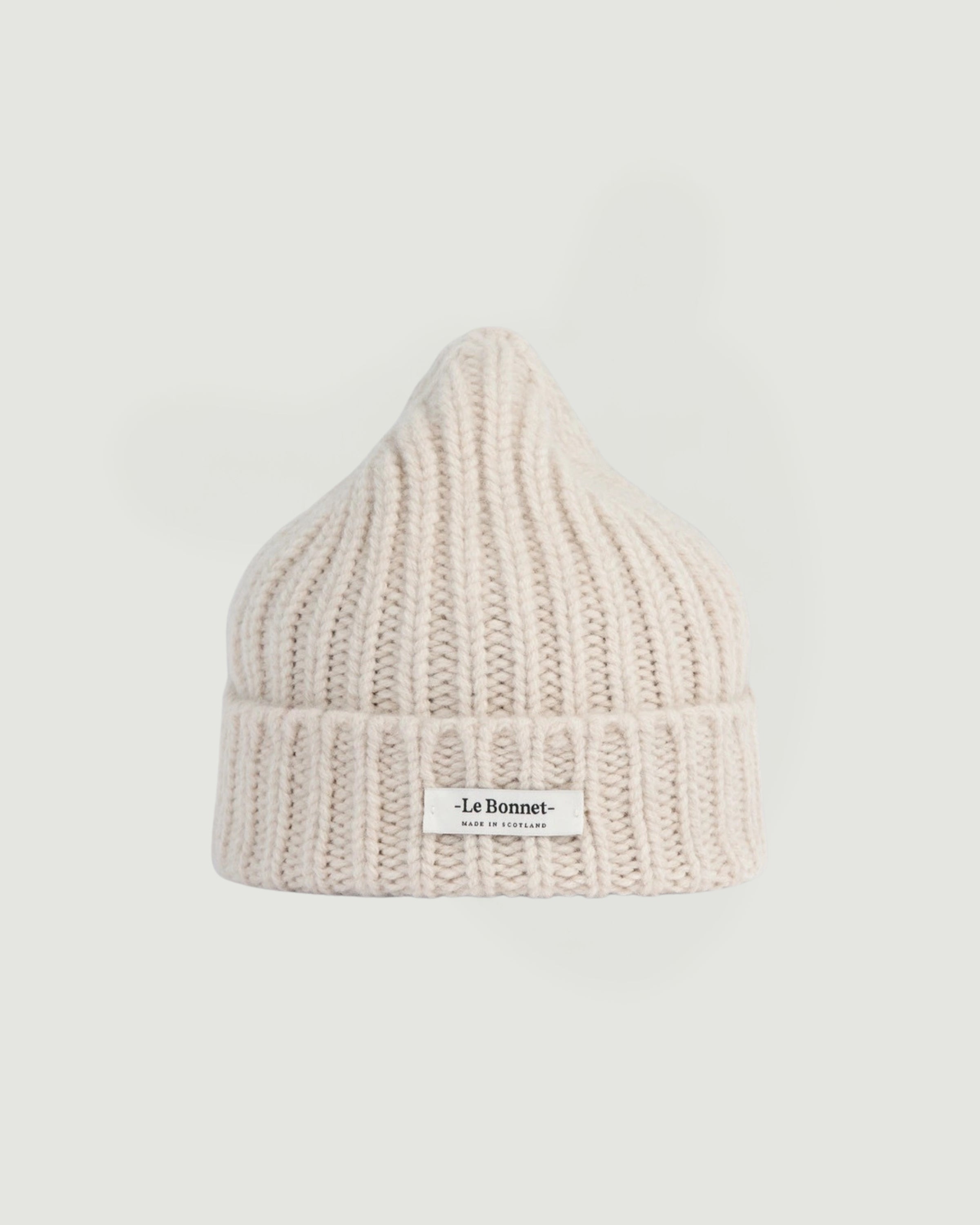 Le Bonnet Logo Beanie Ivory Headwear Unisex