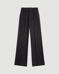 RRL Tuxedo Pant Full Length Flat Front Black Pants Women