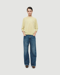 6397 Wide Jean Aqua Blue Denim Women