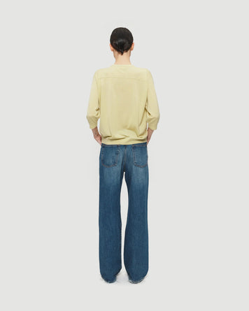 6397 Wide Jean Aqua Blue Denim Women