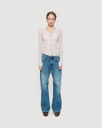 6397 Big Twisted Seam Soft Mid Blue Denim Women