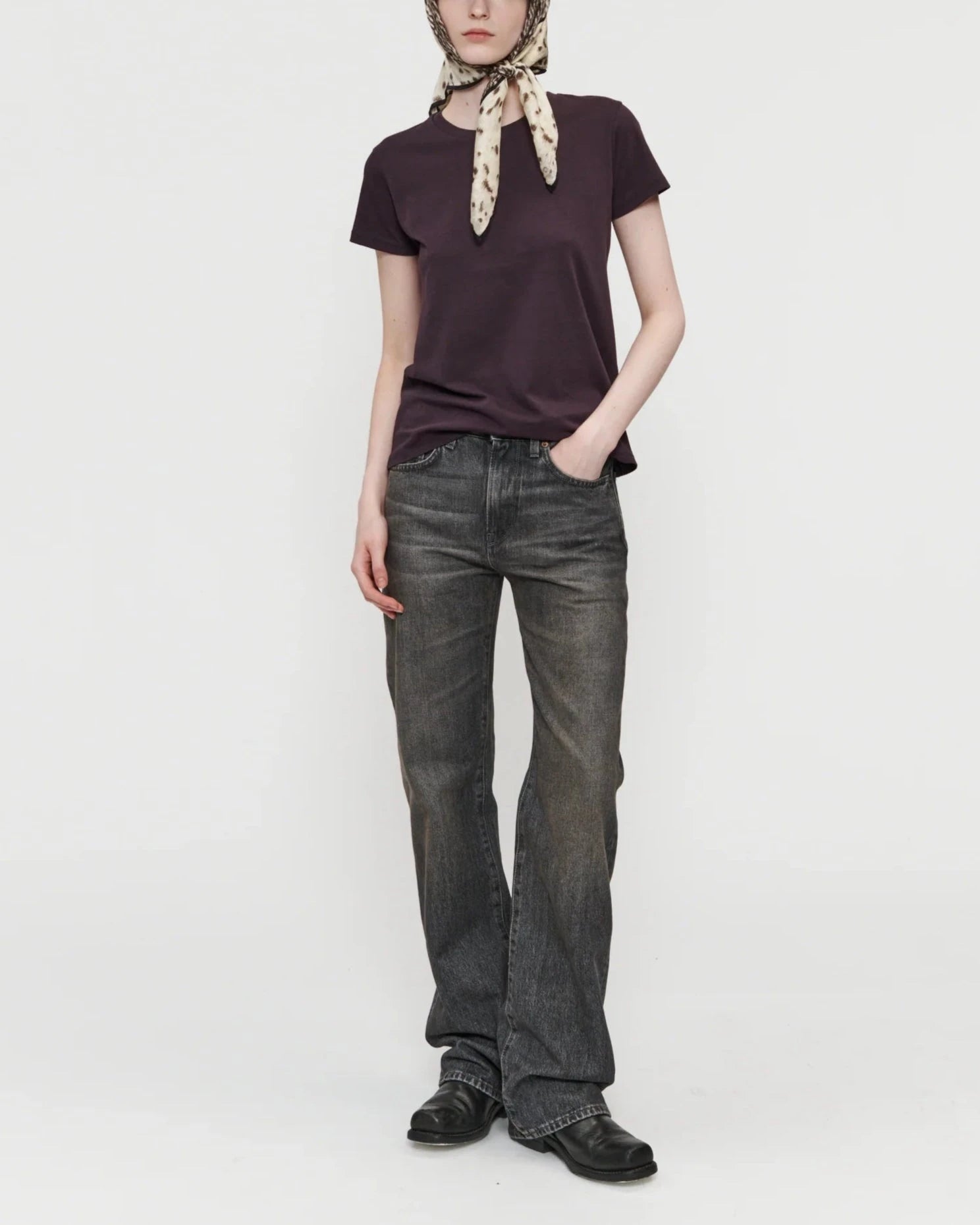 6397 Bootcut Jean Rusted Grey Denim Women