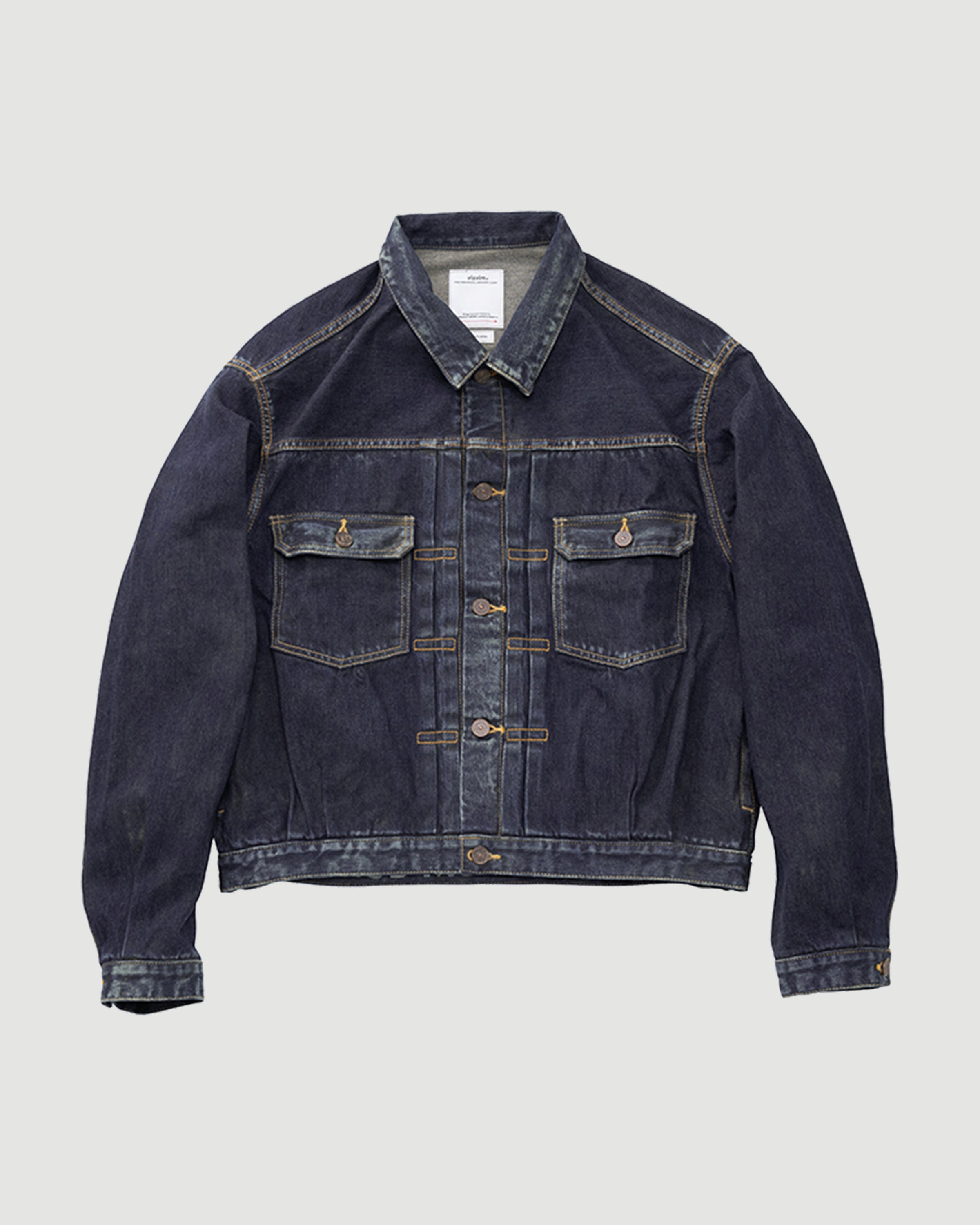 Visvim SS 101X JKT Dmgd Mud Od JKT Short Men