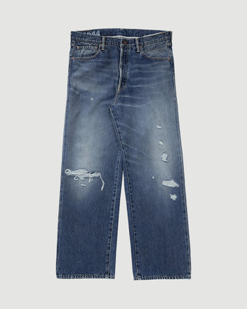 Visvim Social Sculpture 01 Wide Damaged-44 Denim Men