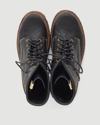 Visvim Scout Plain Toe Boots Hi-Folk Black Shoes Leather Men