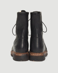 Visvim Scout Plain Toe Boots Hi-Folk Black Shoes Leather Men