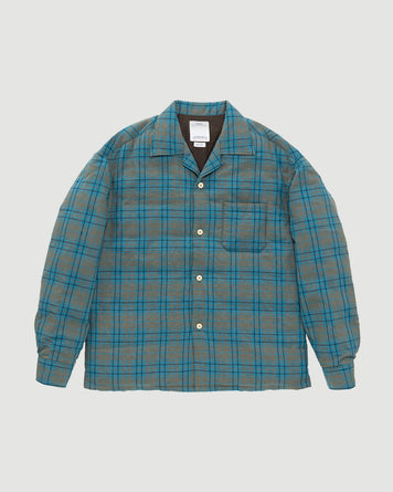 Visvim Keesey Check Down Jacket Blue JKT Short Men