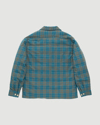 Visvim Keesey Check Down Jacket Blue JKT Short Men