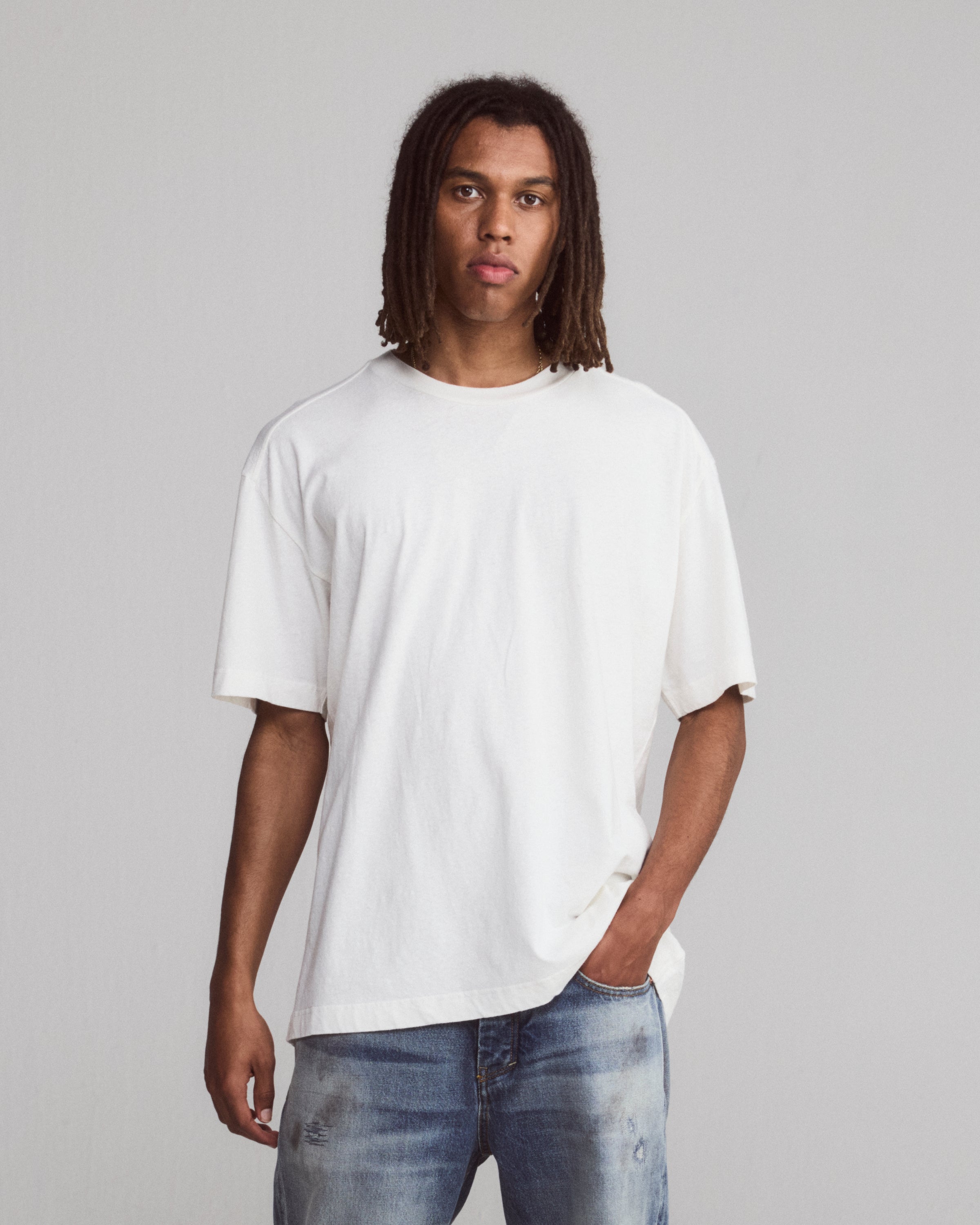 Tenue. Bruce Light Weight White T-shirt S/S Men